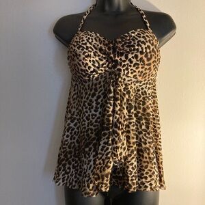 Leopard Print Halter Top
